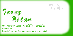 terez milan business card